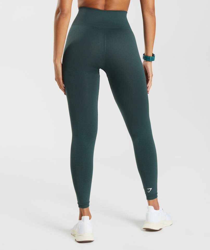 Women's Gymshark Vital Seamless 2.0 Leggings Dark Green | CA D61NA0